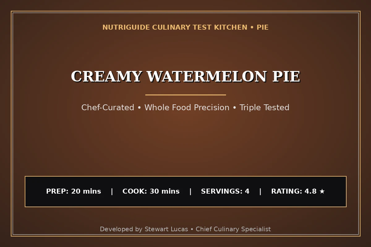 Creamy Watermelon Pie