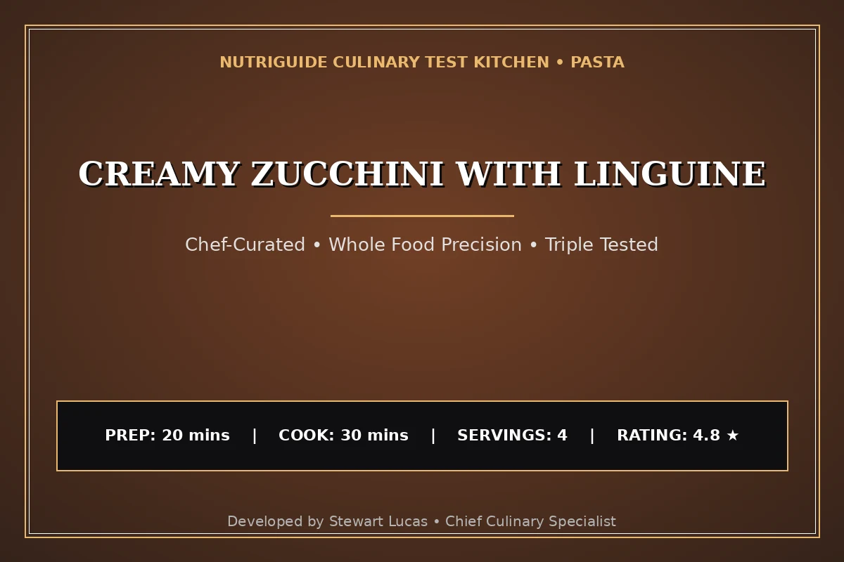 Creamy Zucchini With Linguine