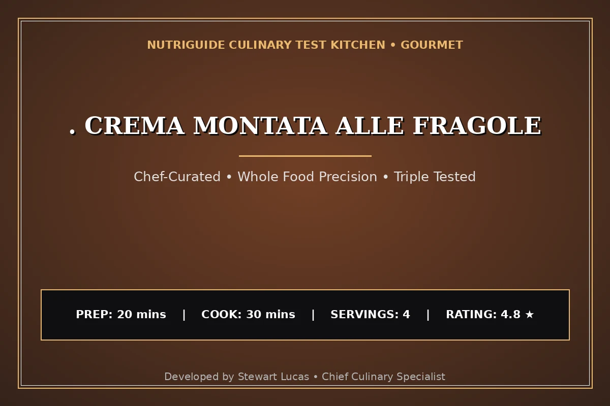 . Crema Montata Alle Fragole
