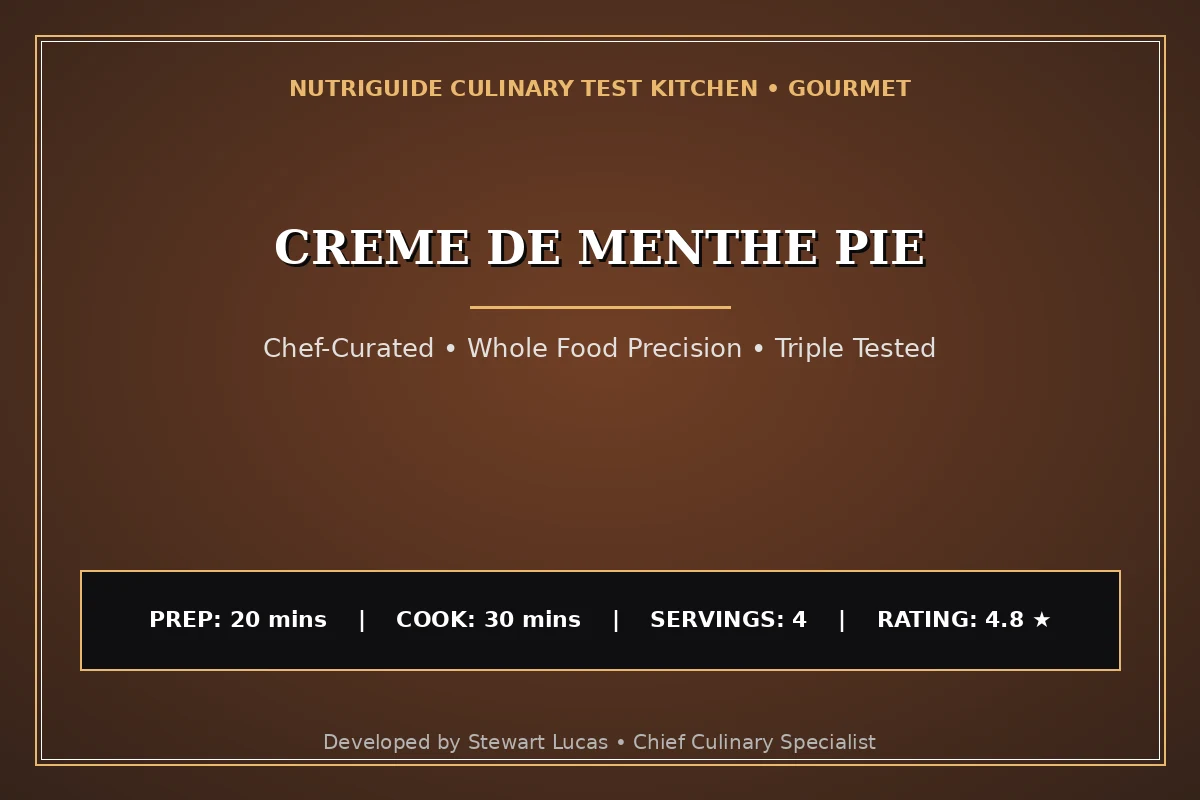 Creme De Menthe Pie