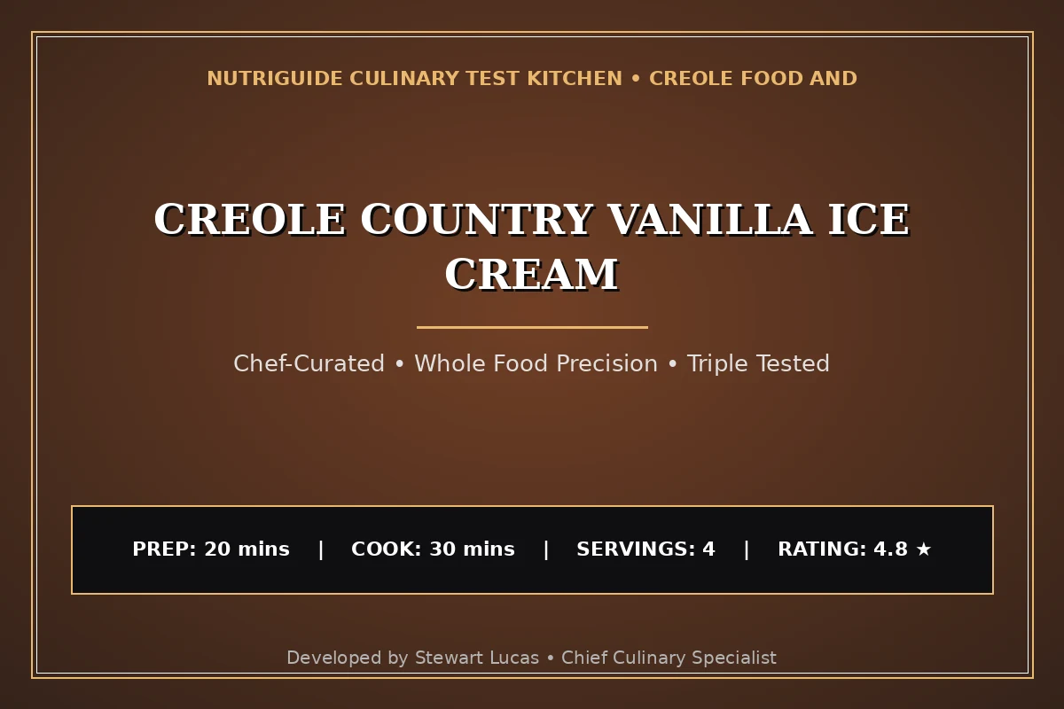 Creole Country Vanilla Ice Cream