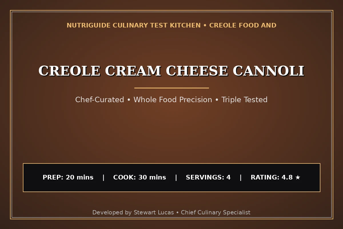 Creole Cream Cheese Cannoli