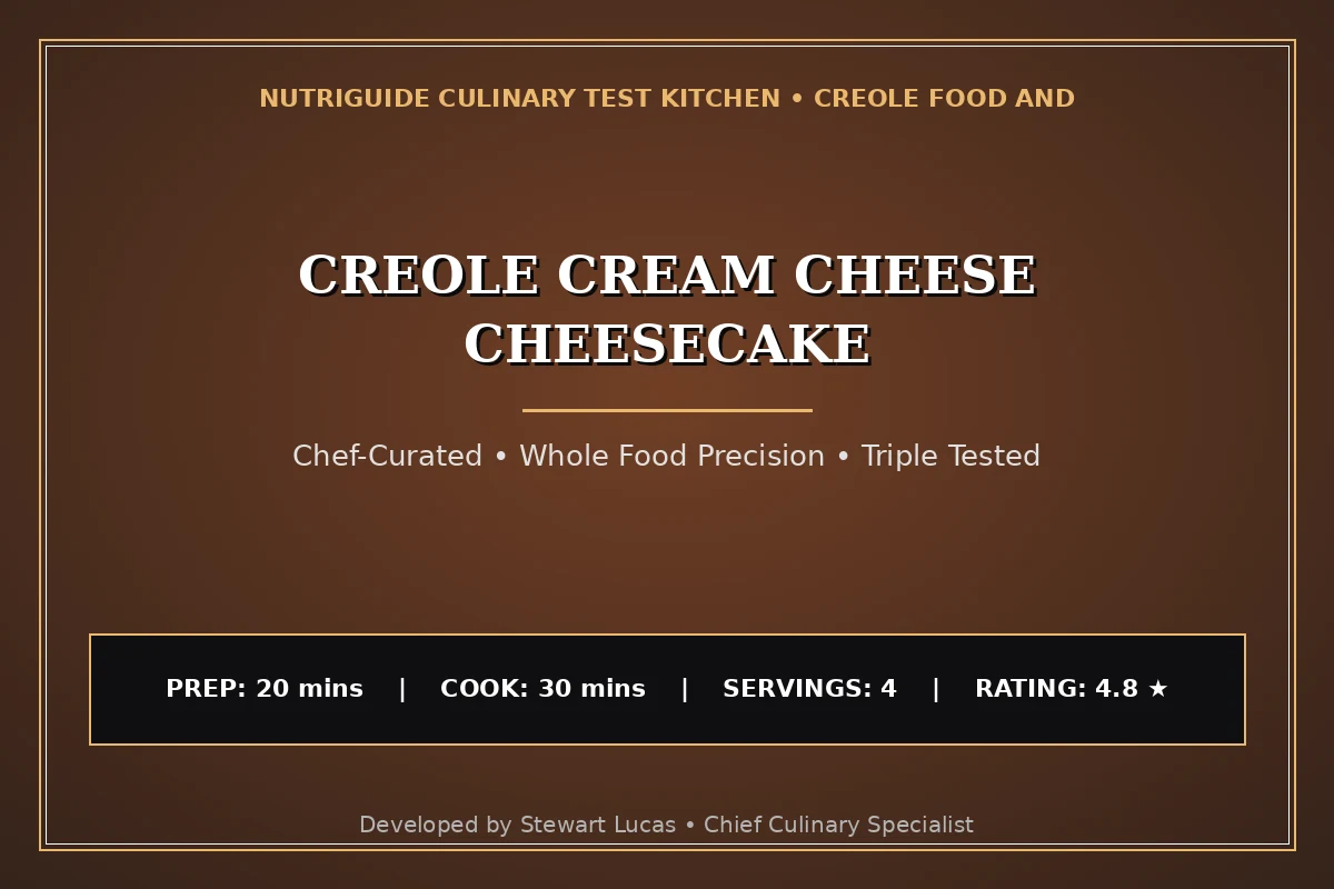 Creole Cream Cheese Cheesecake
