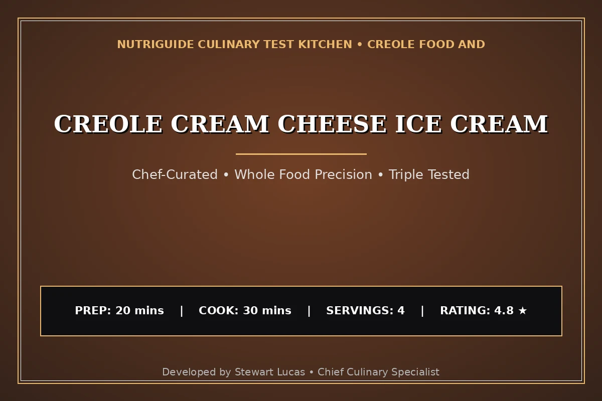Creole Cream Cheese Ice Cream