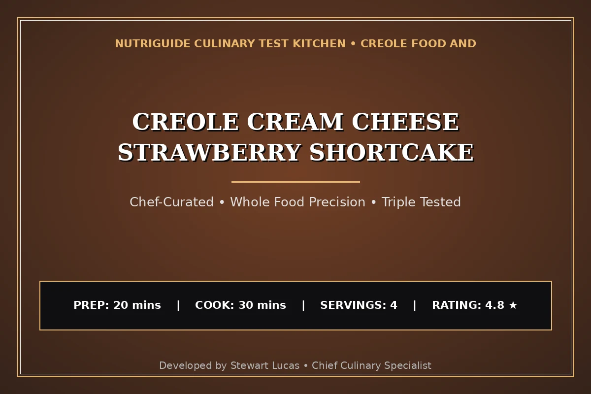 Creole Cream Cheese Strawberry Shortcake
