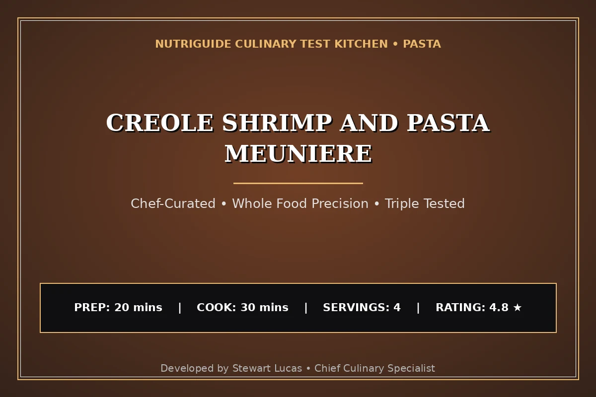 Creole Shrimp And Pasta Meuniere