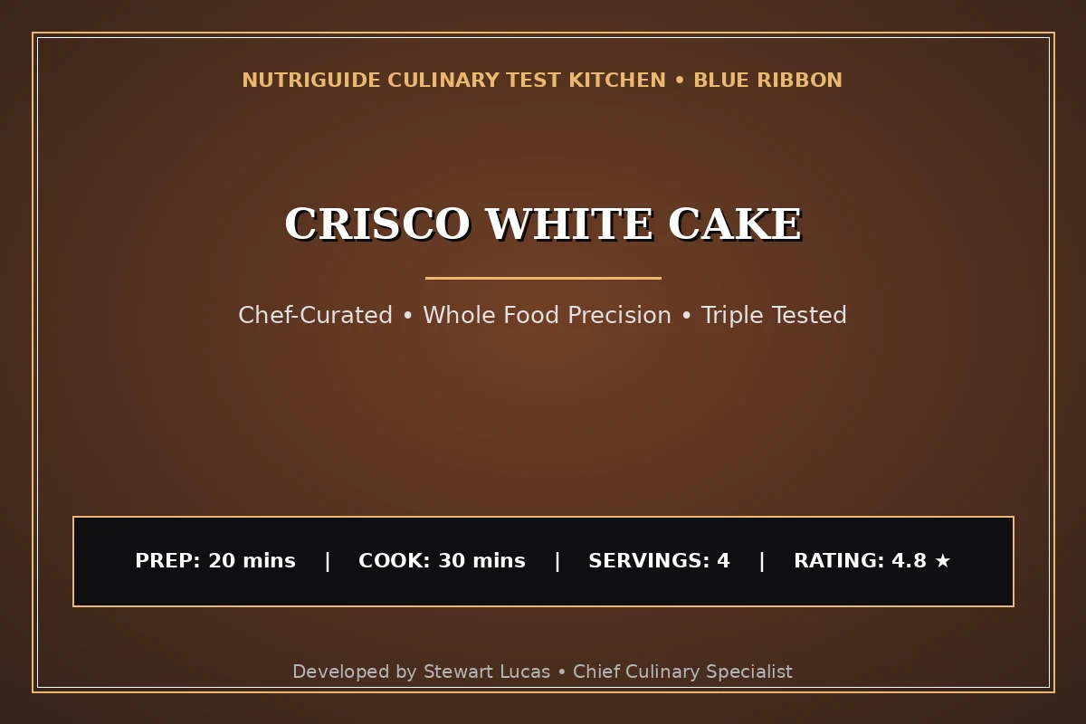 Crisco White Cake