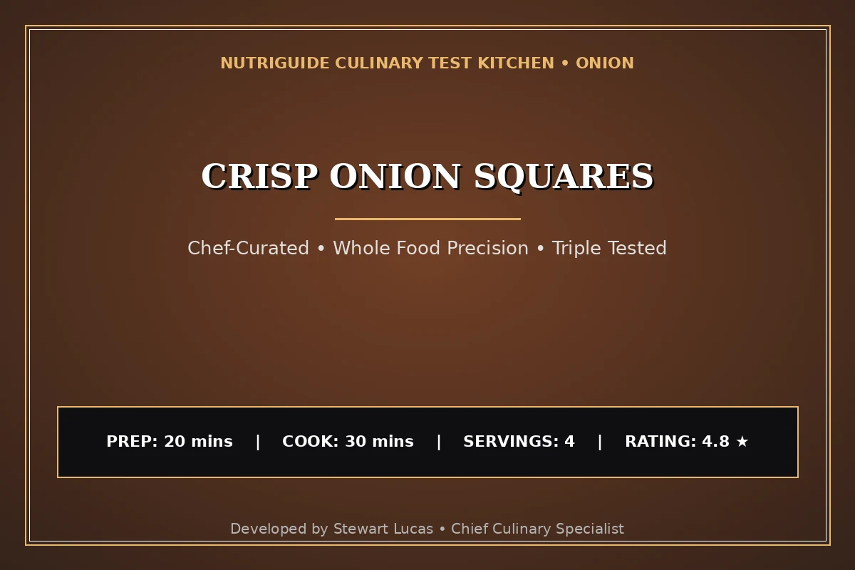 Crisp Onion Squares