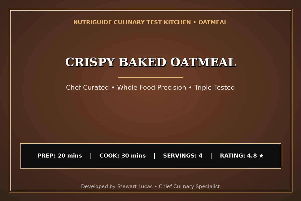 Crispy Baked Oatmeal
