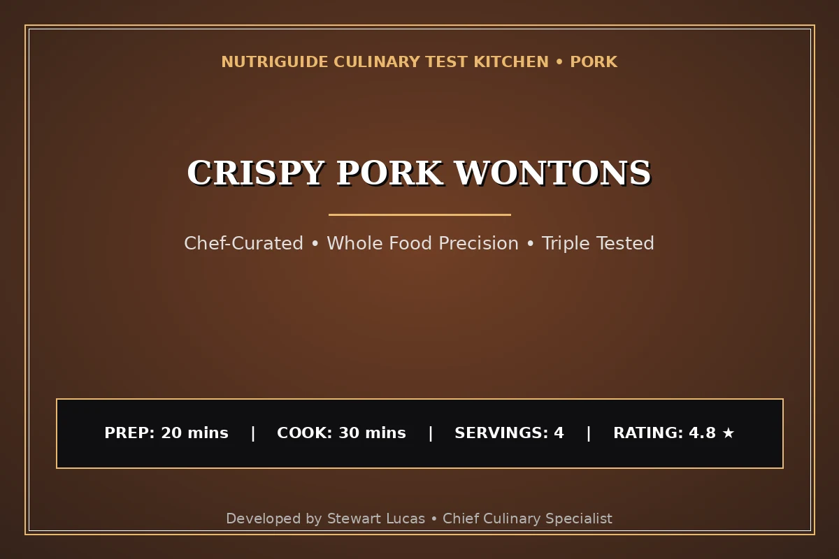 Crispy Pork Wontons