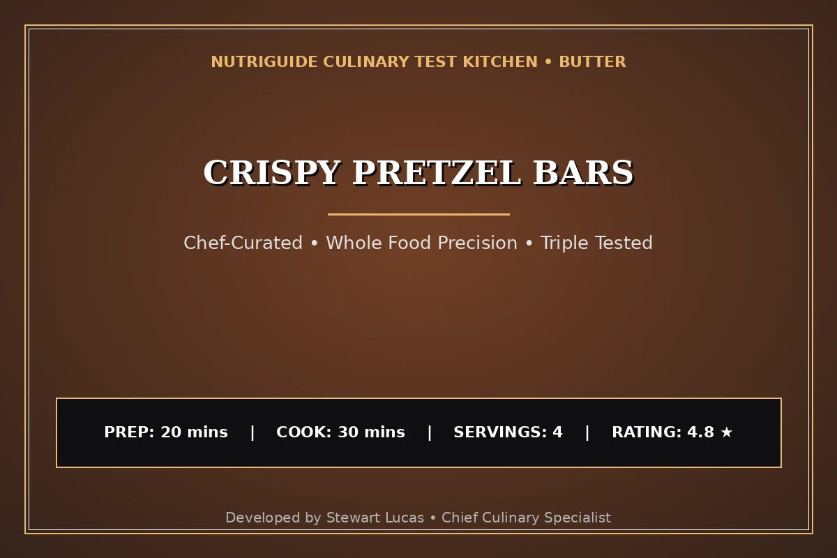 Crispy Pretzel Bars