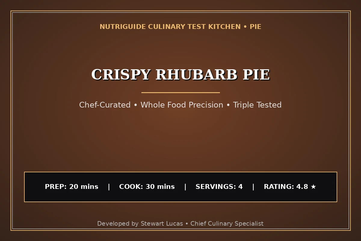 Crispy Rhubarb Pie