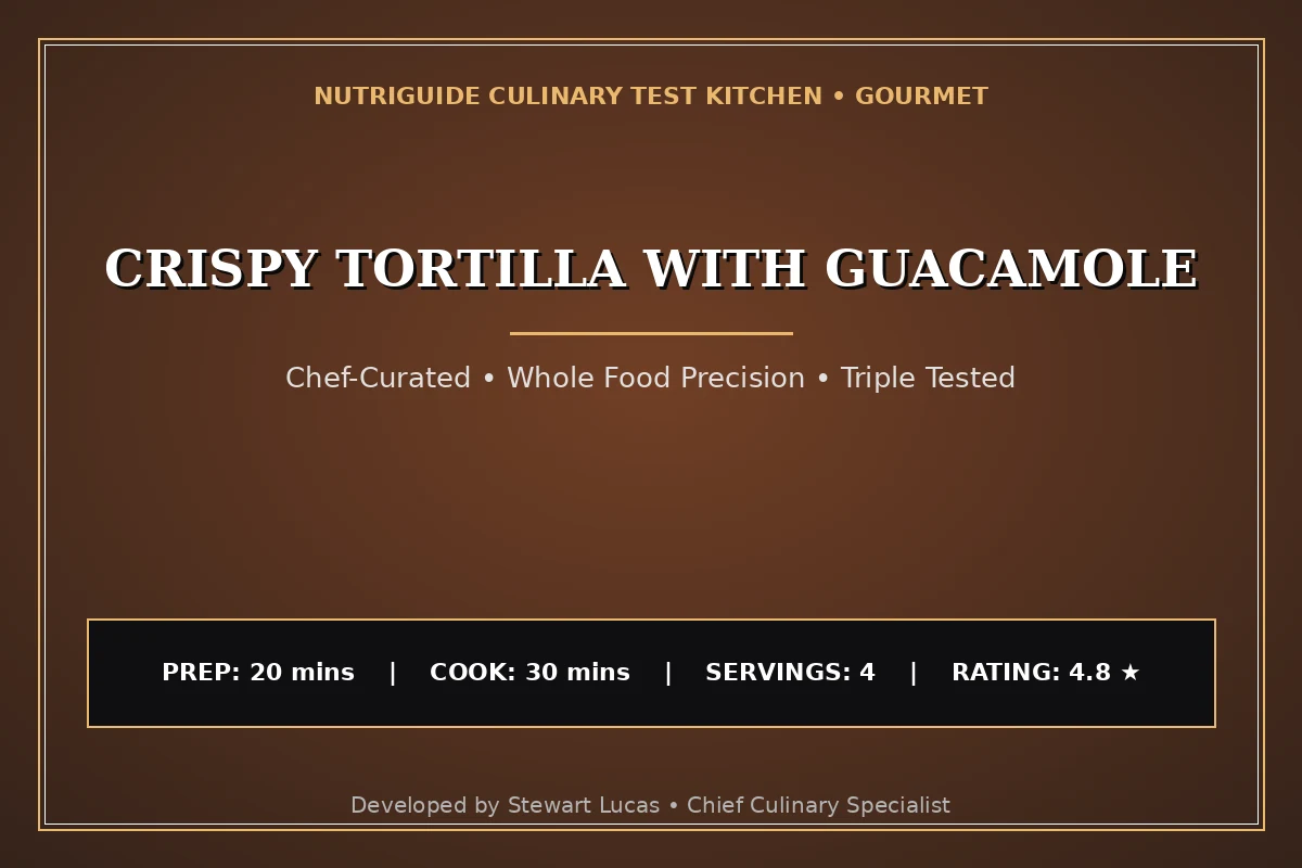Crispy Tortilla With Guacamole