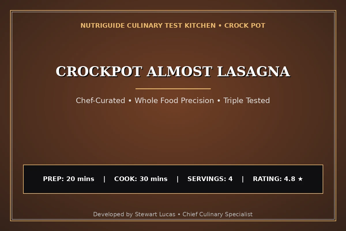 Crockpot Almost Lasagna