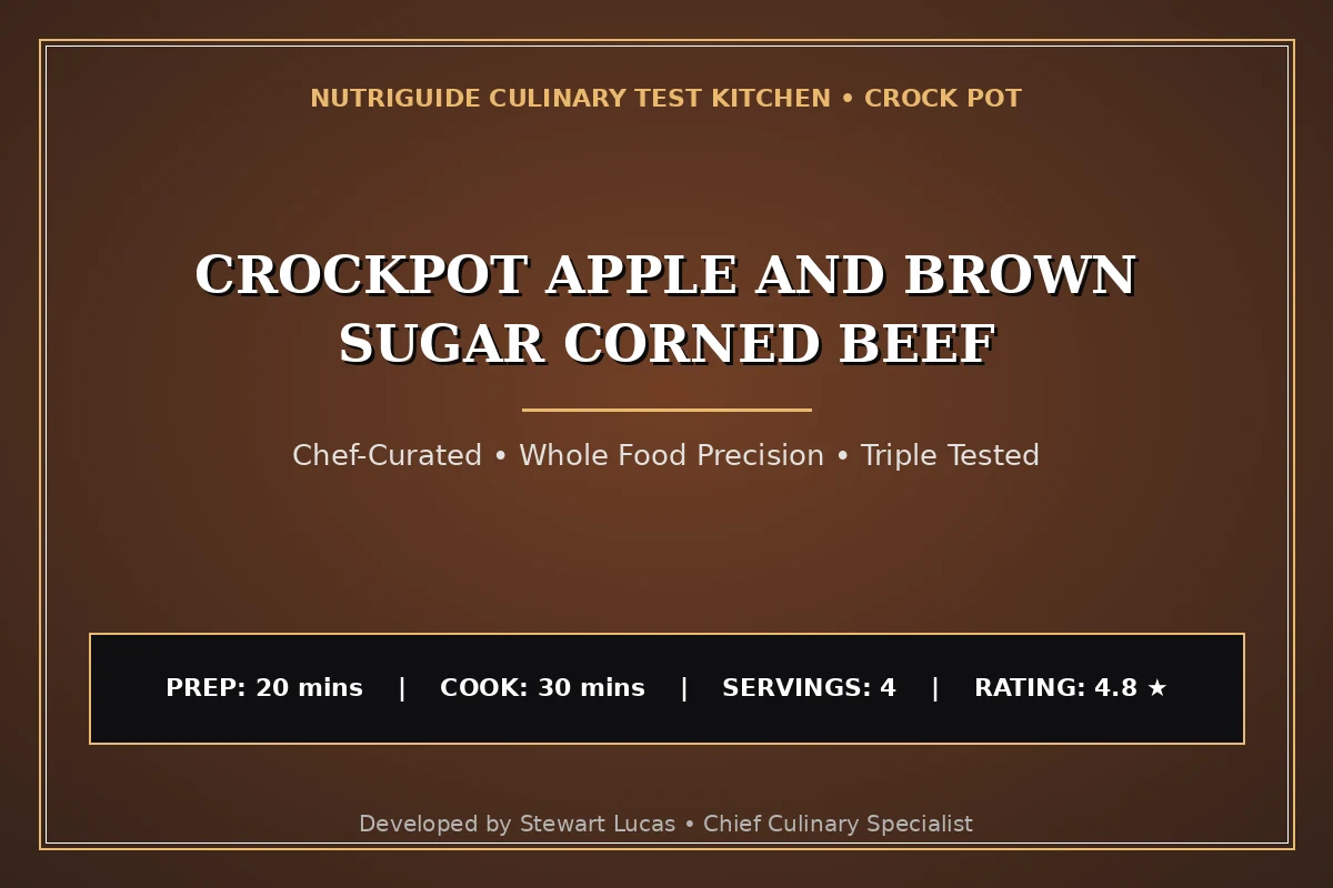 Crockpot Apple And Brown Sugar Corned Beef