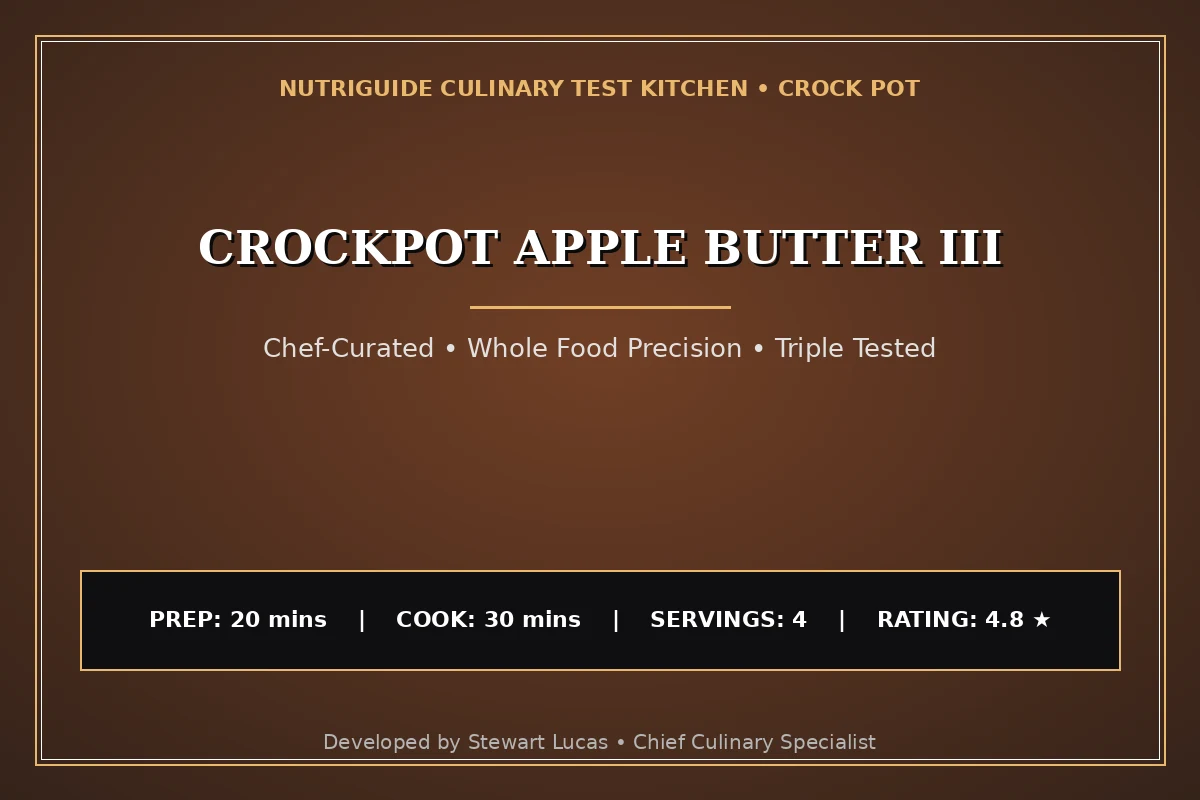 Crockpot Apple Butter Iii