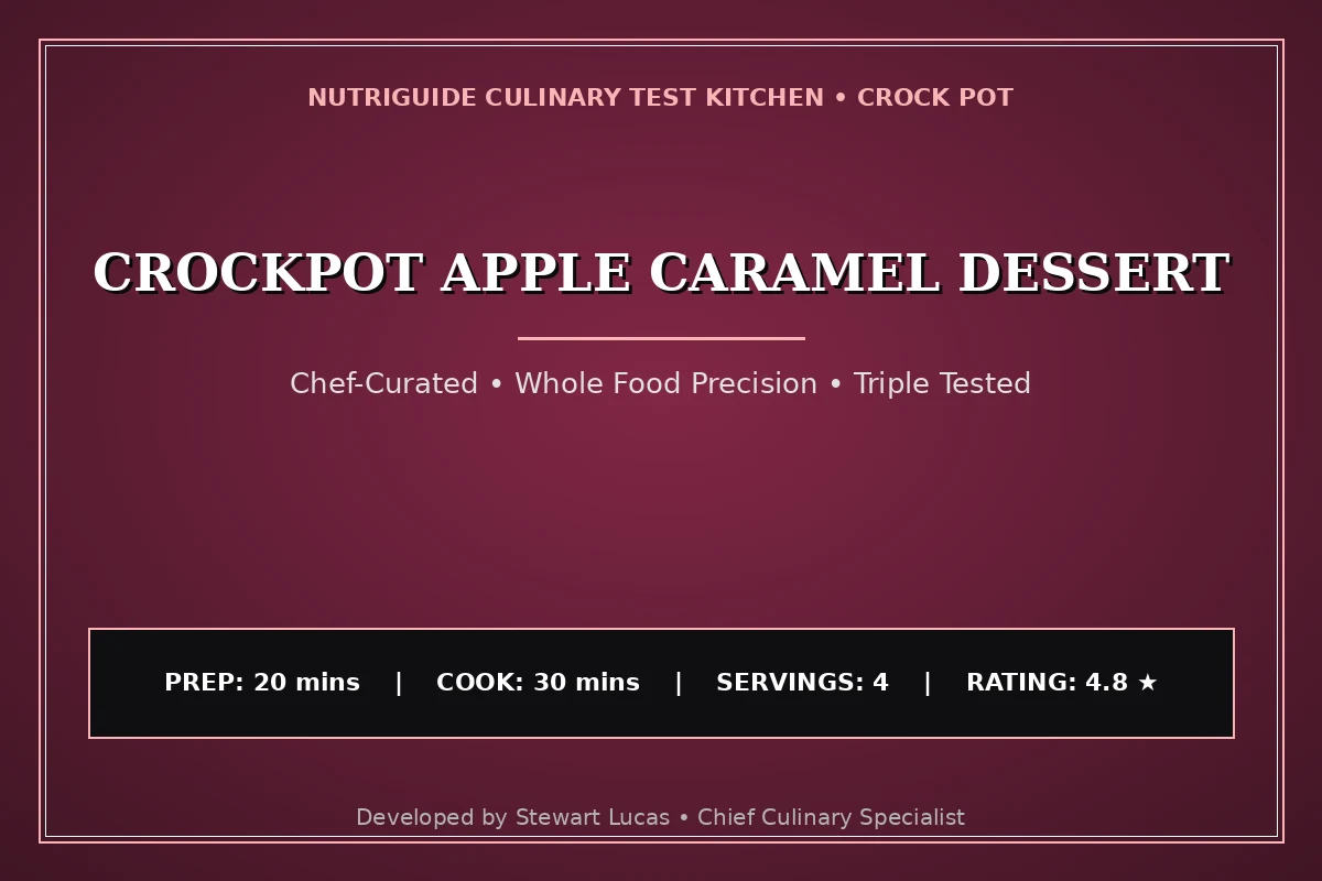 Crockpot Apple Caramel Dessert