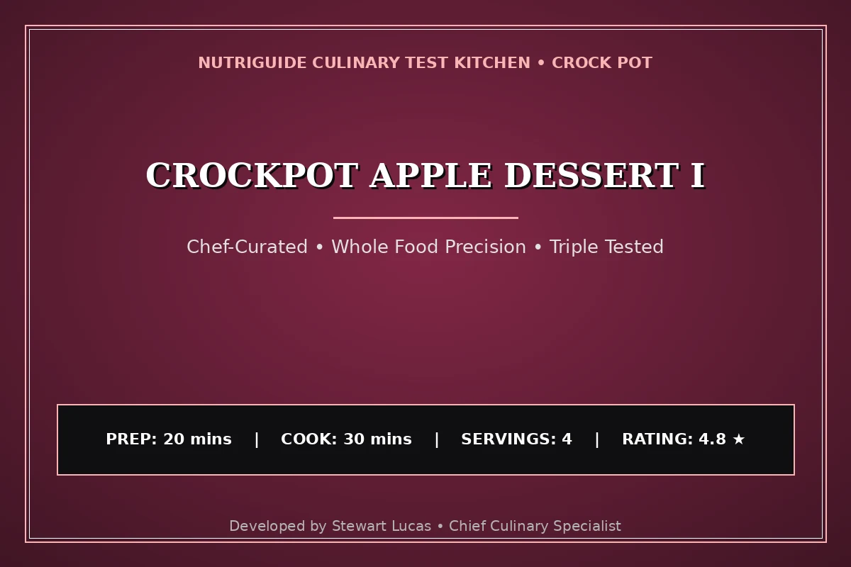 Crockpot Apple Dessert I