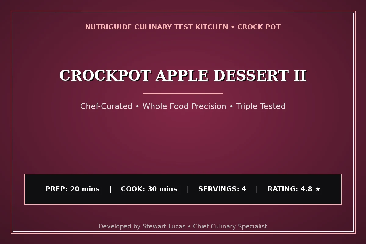 Crockpot Apple Dessert Ii