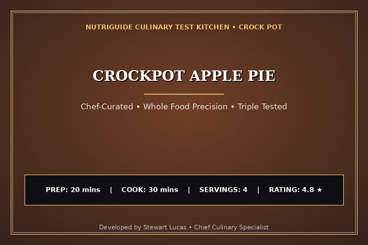 Crockpot Apple Pie