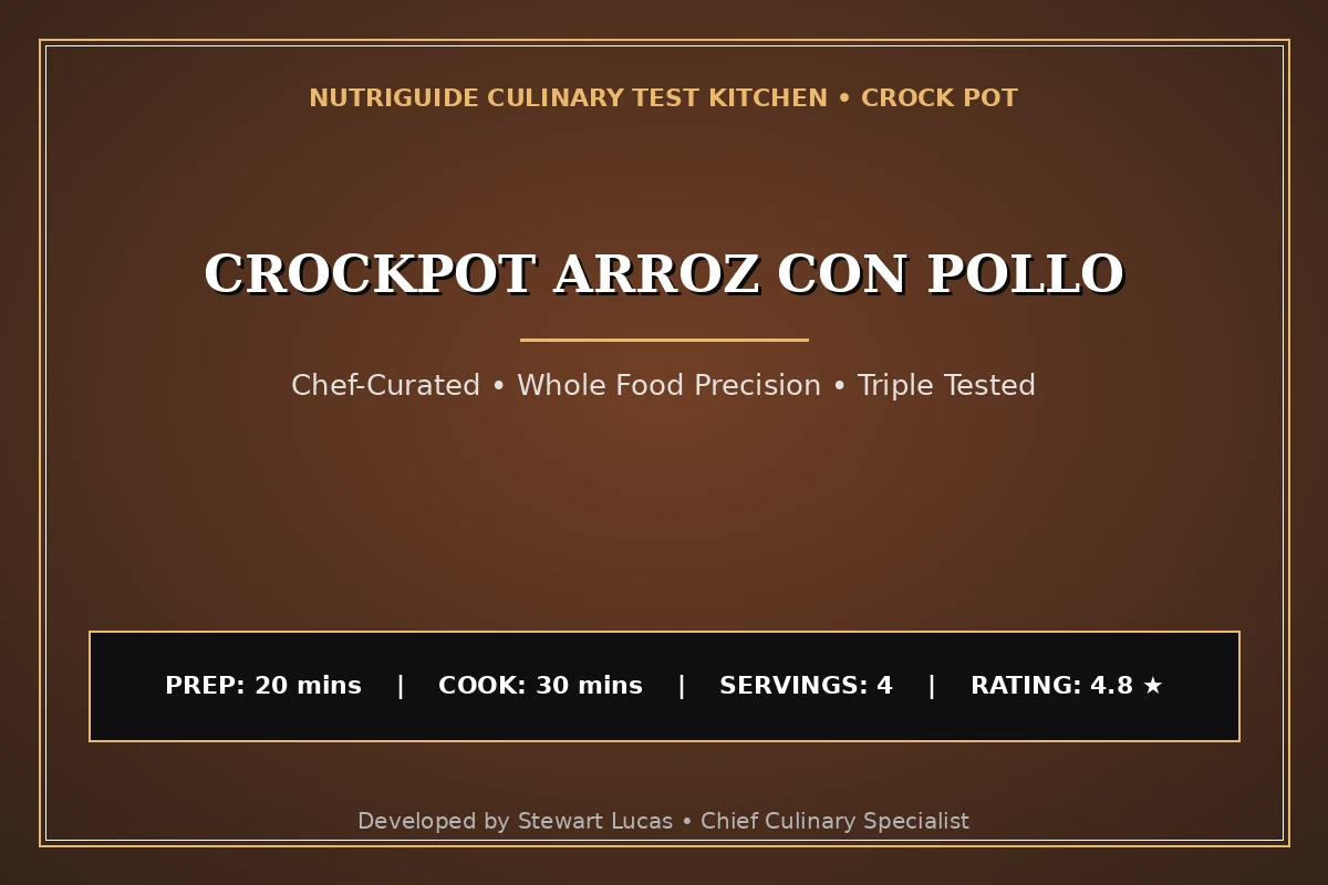 Crockpot Arroz Con Pollo
