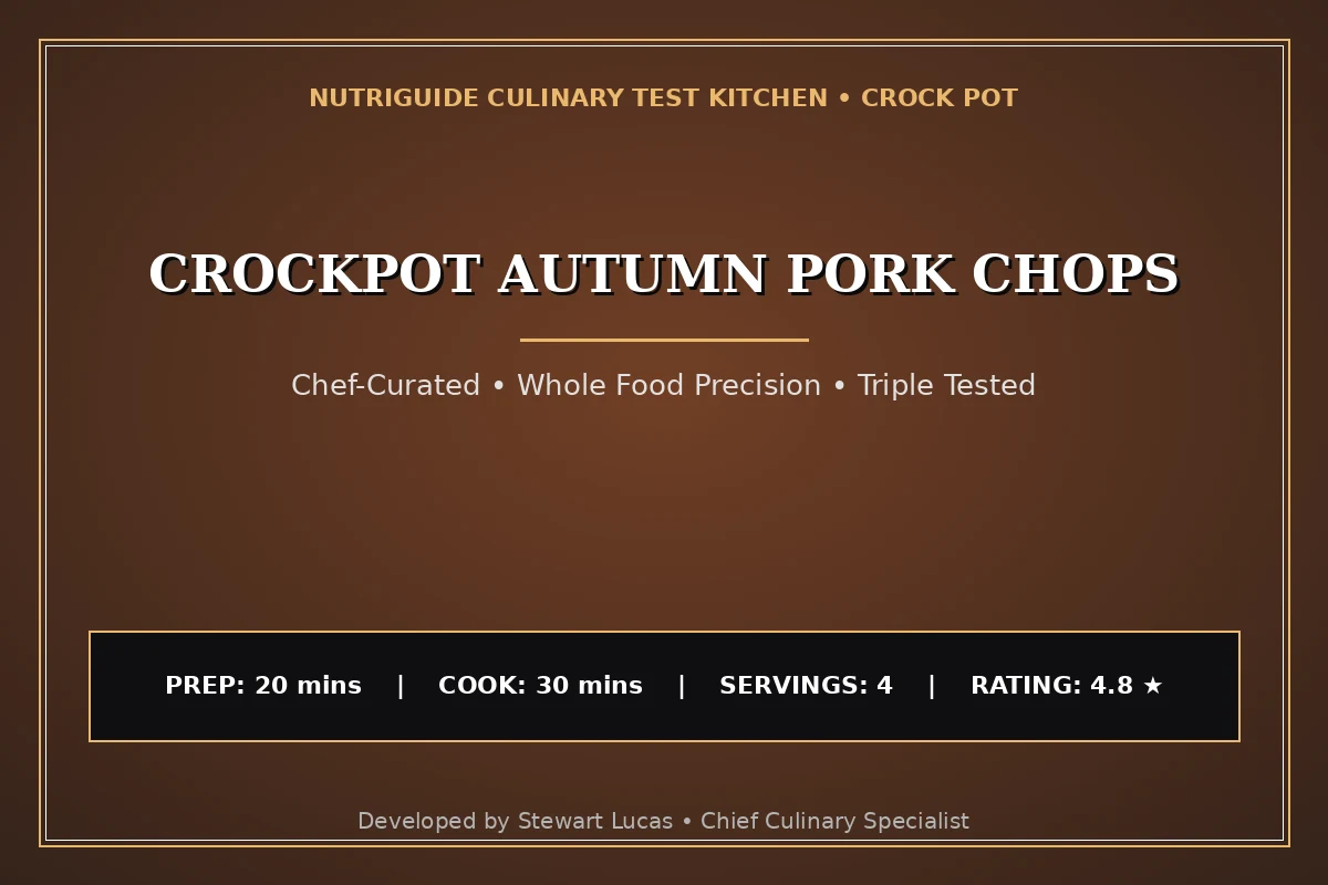 Crockpot Autumn Pork Chops
