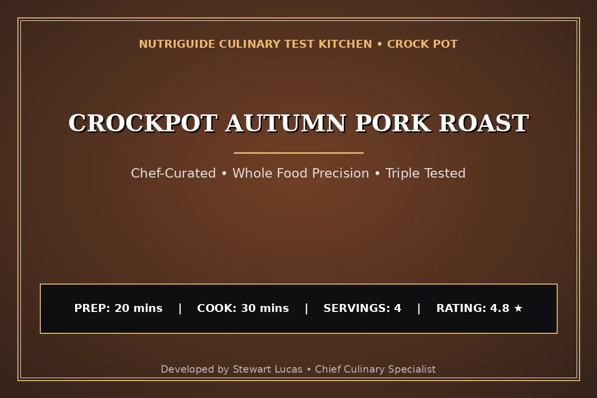 Crockpot Autumn Pork Roast
