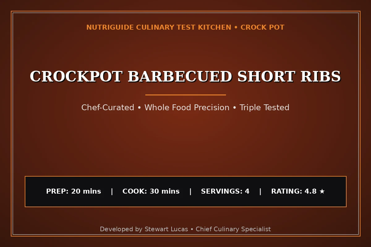 Crockpot Barbecued Short Ribs