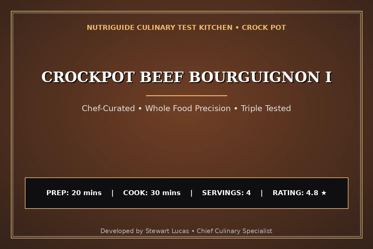 Crockpot Beef Bourguignon I