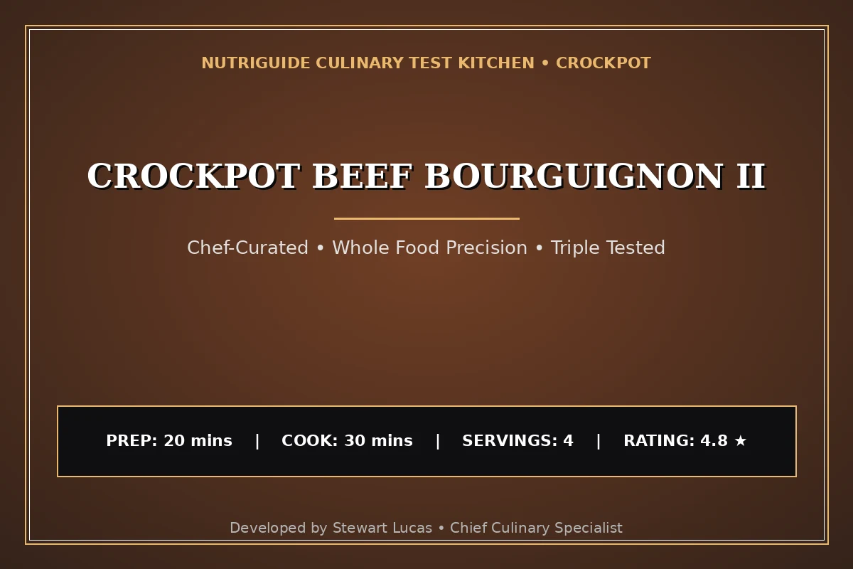 Crockpot Beef Bourguignon Ii