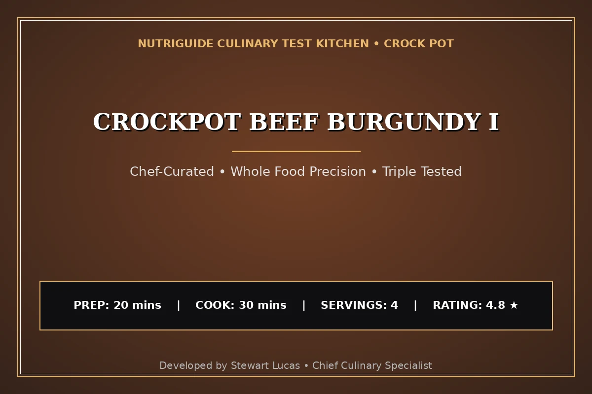 Crockpot Beef Burgundy I