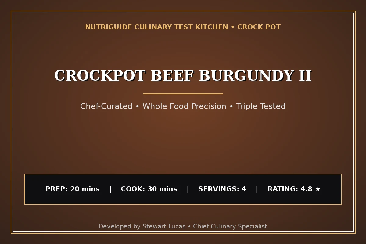 Crockpot Beef Burgundy Ii