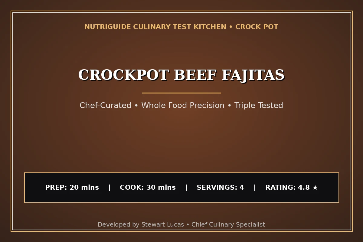 Crockpot Beef Fajitas