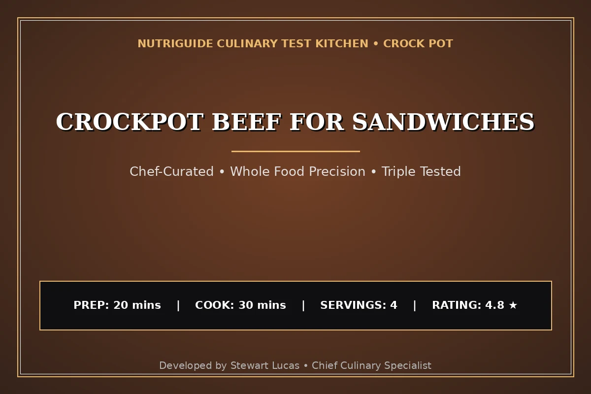 Crockpot Beef For Sandwiches