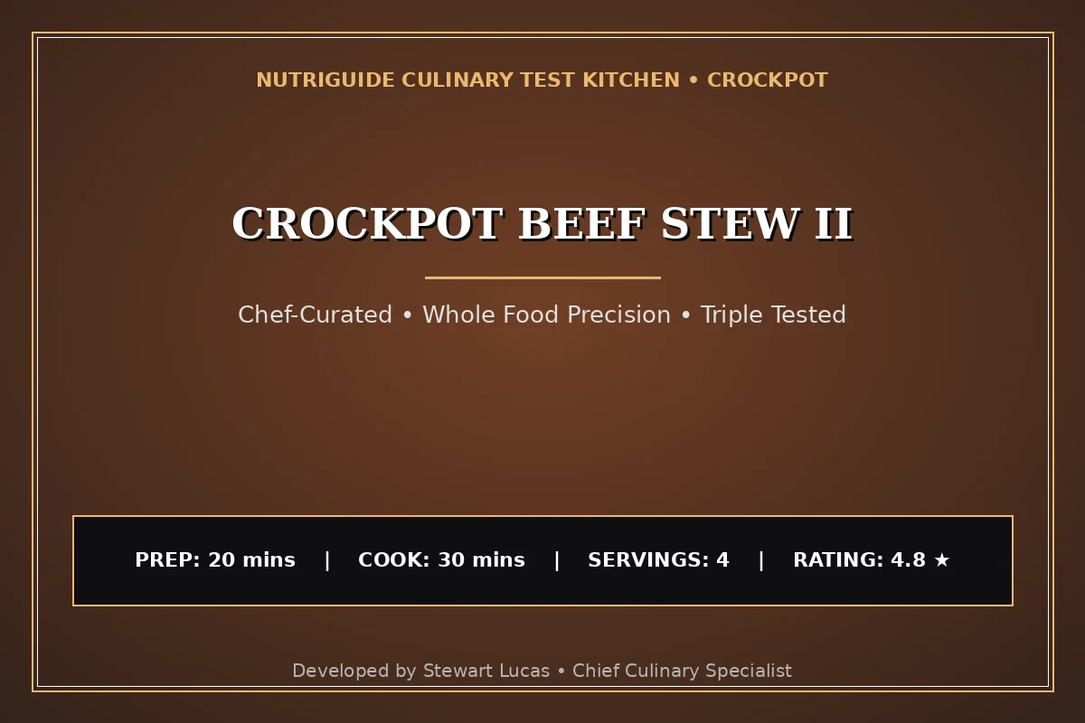 Crockpot Beef Stew Ii