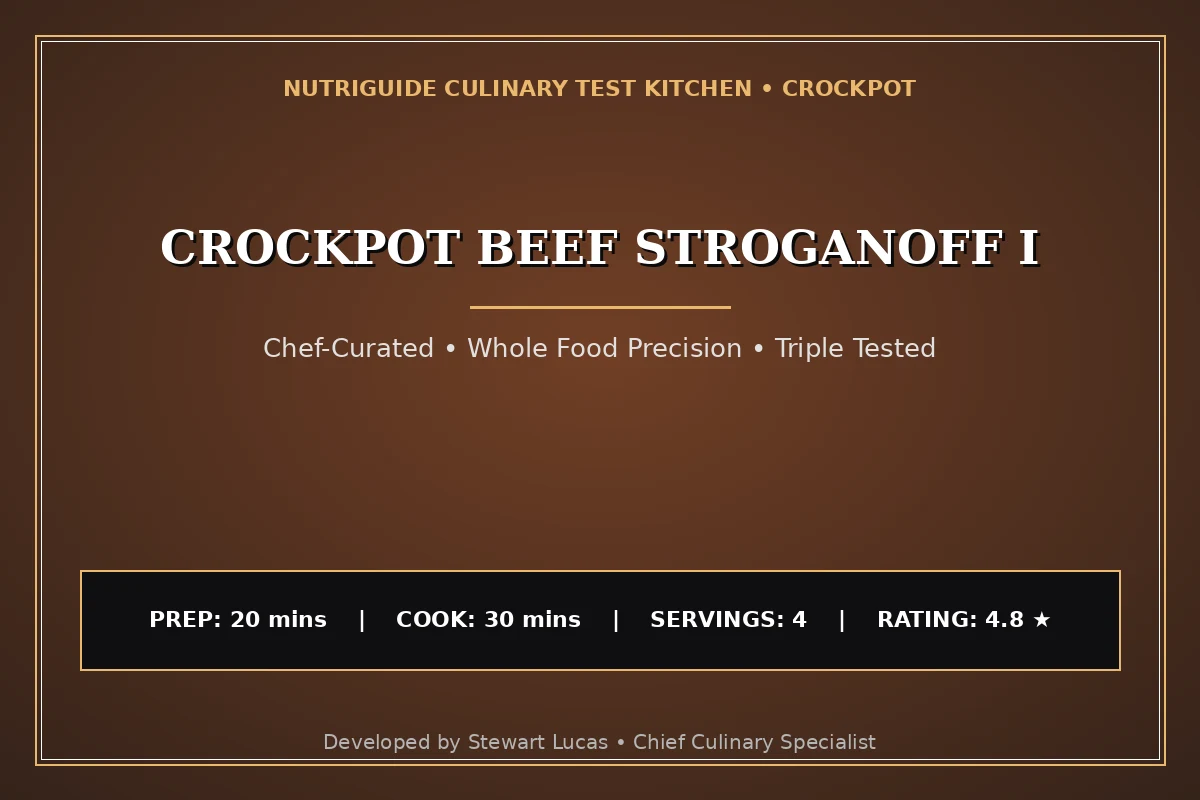 Crockpot Beef Stroganoff I