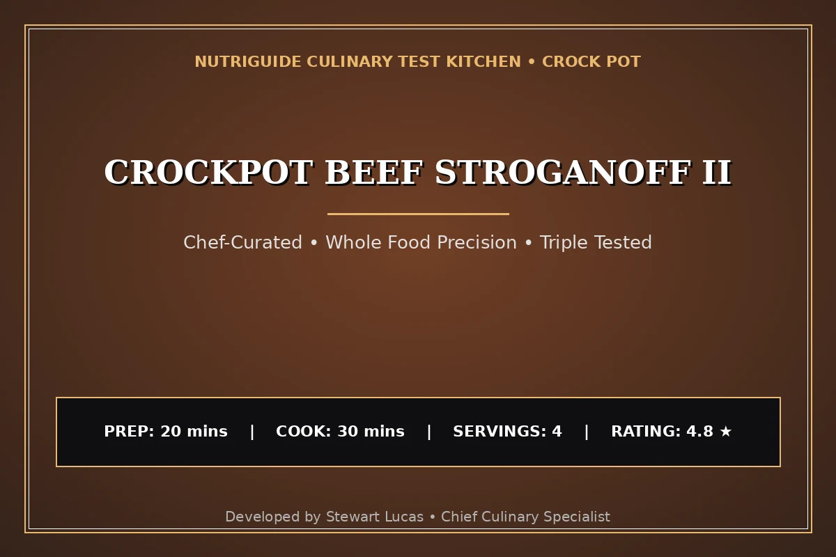 Crockpot Beef Stroganoff Ii