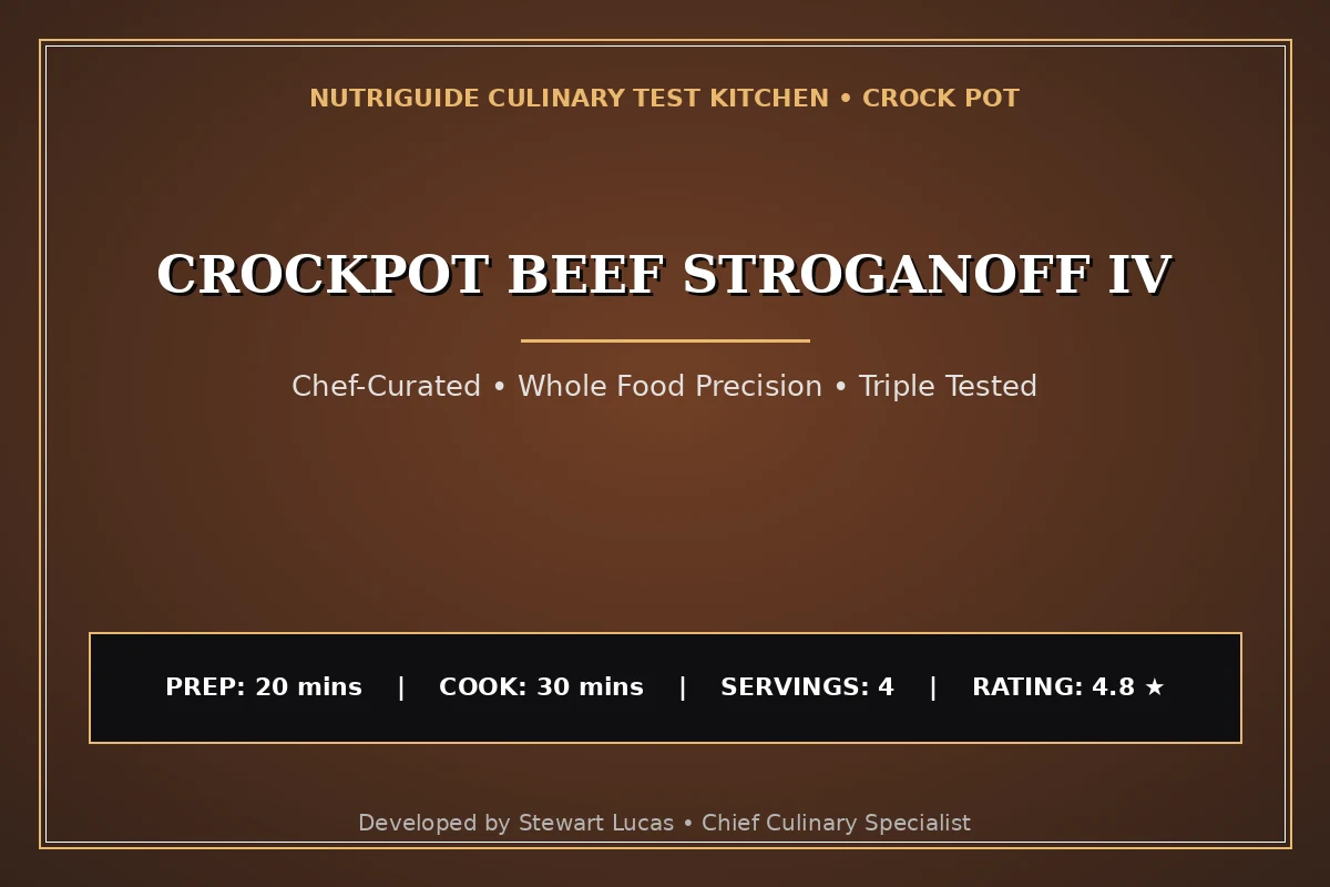 Crockpot Beef Stroganoff Iv