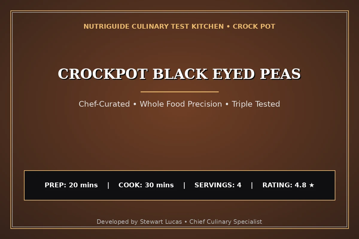 Crockpot Black Eyed Peas