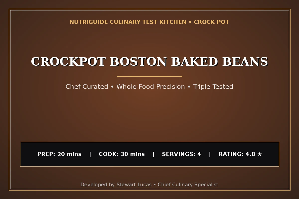 Crockpot Boston Baked Beans