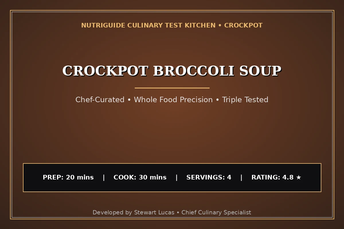 Crockpot Broccoli Soup