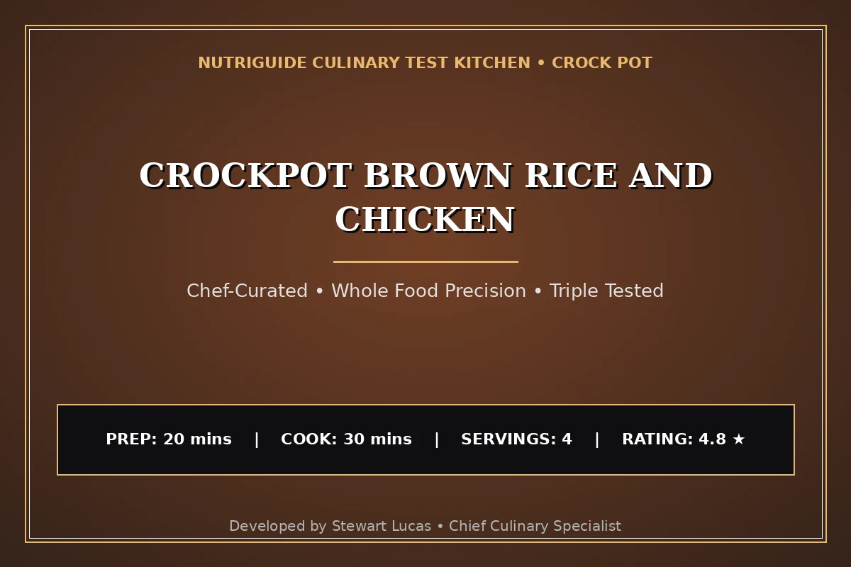 Crockpot Brown Rice And Chicken