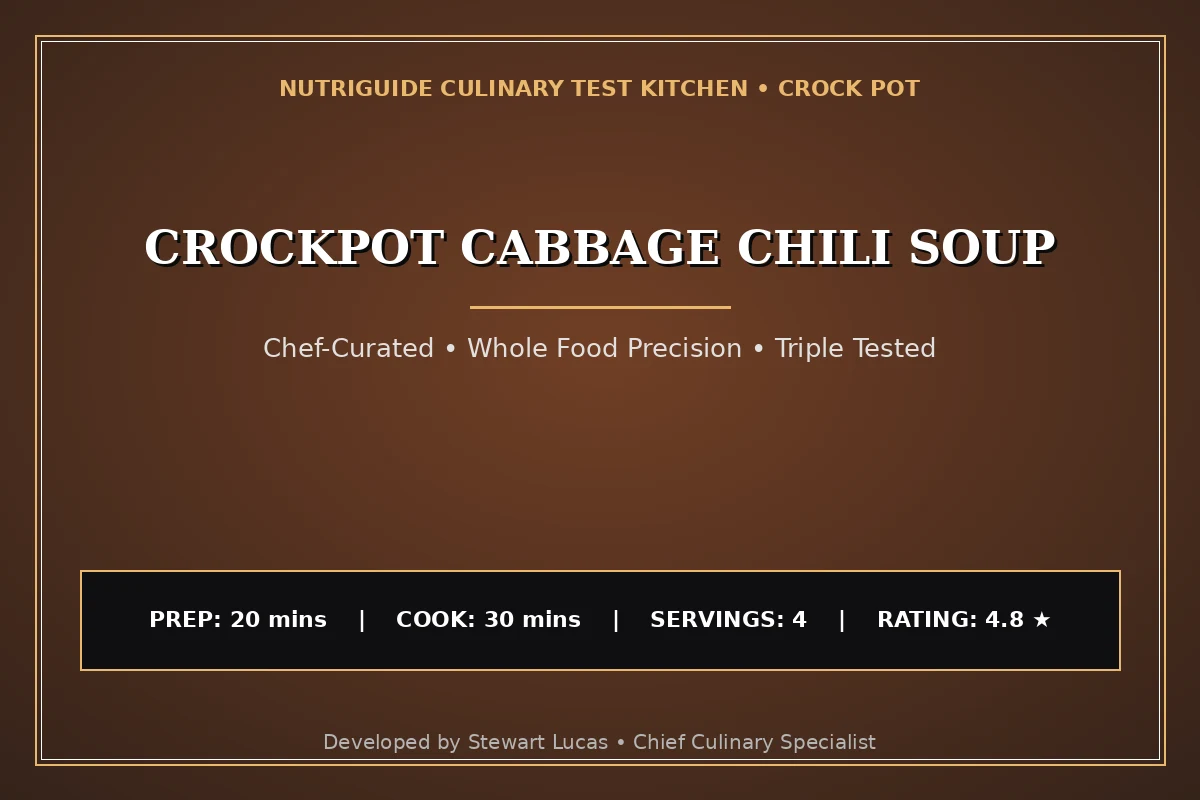 Crockpot Cabbage Chili Soup
