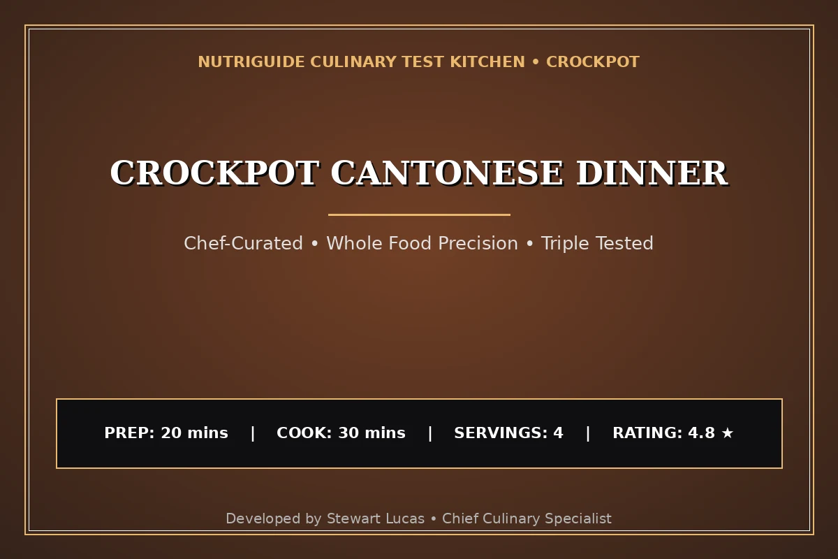 Crockpot Cantonese Dinner