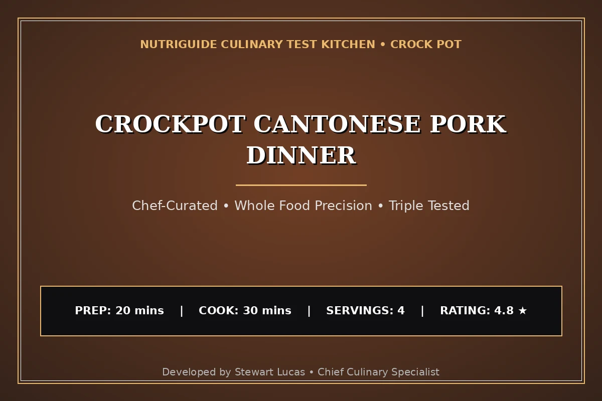 Crockpot Cantonese Pork Dinner