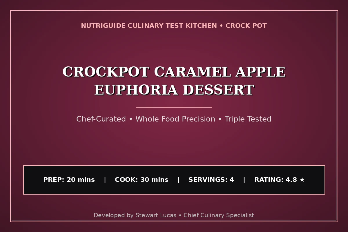 Crockpot Caramel Apple Euphoria Dessert
