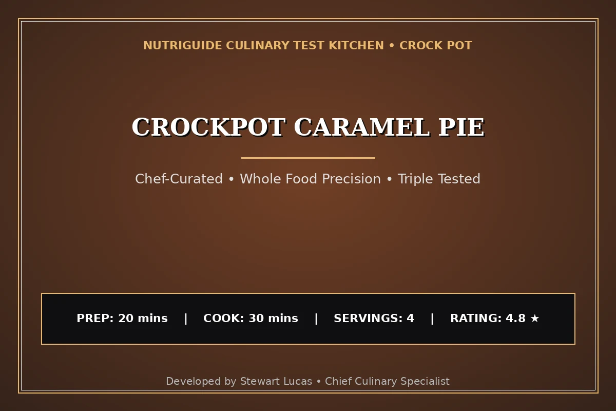 Crockpot Caramel Pie