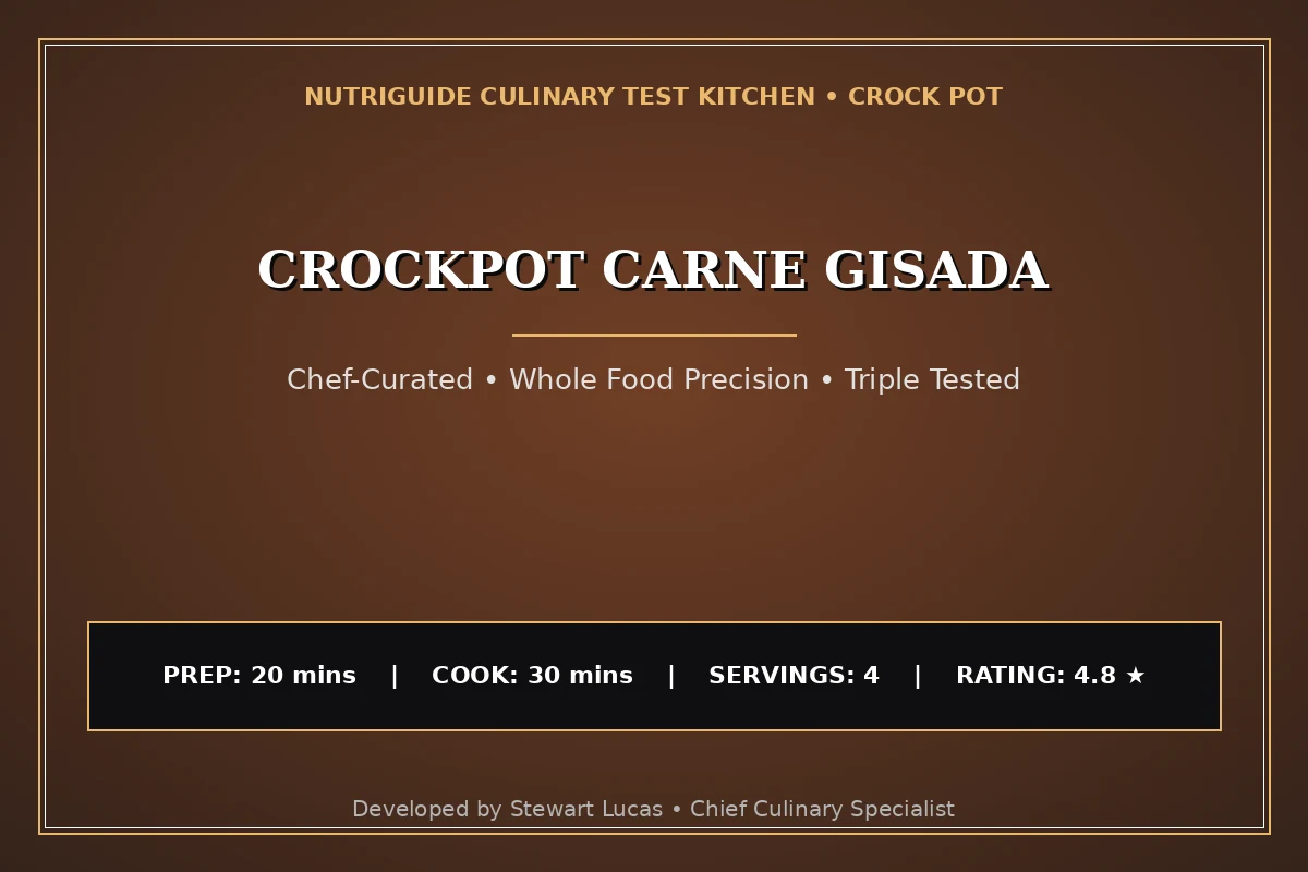 Crockpot Carne Gisada