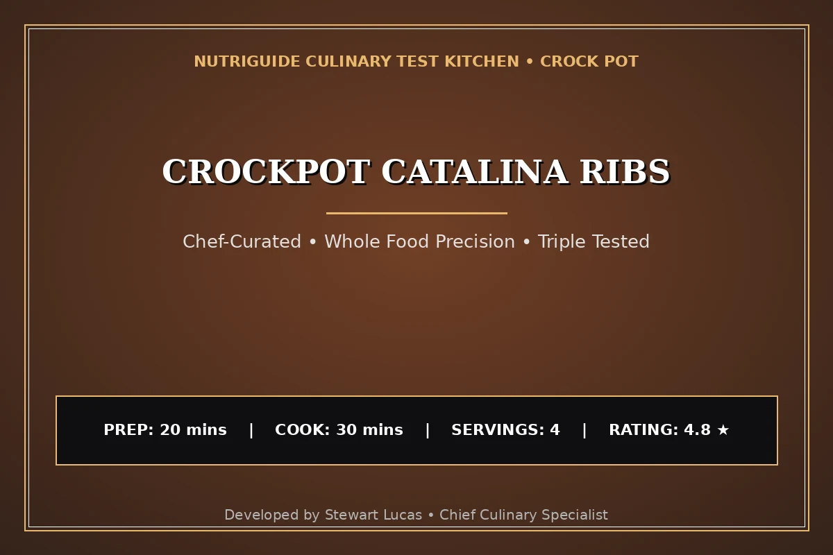 Crockpot Catalina Ribs
