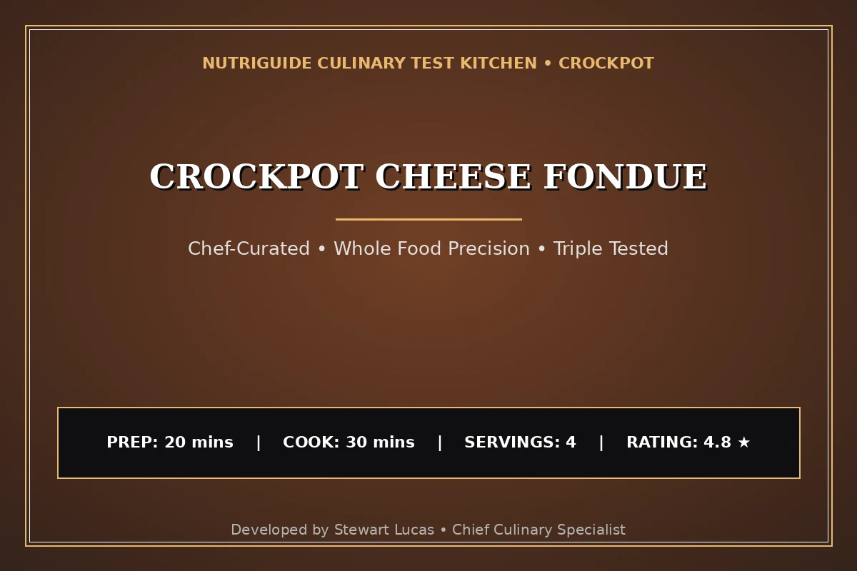 Crockpot Cheese Fondue